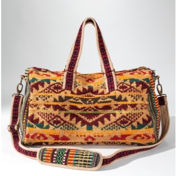 Karma-Bohemian West Print Travel Bag - Picture 8 of 13